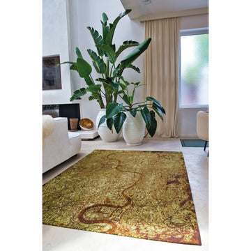Louis De Poortere Cities London 9320 Green Meadows Washable Polyester Flatweave Eco-Rug-Louis De Poortere-Rug Love - The Most Loved Rug Store